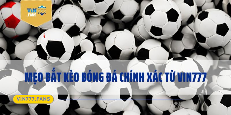 Mẹo bắt kèo bóng đá chính xác từ Vin777